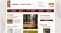 Desktop Screenshot of foretpriveefrancaise.com